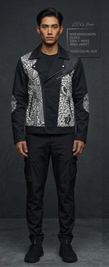 Tekav Men's Biker Jacket